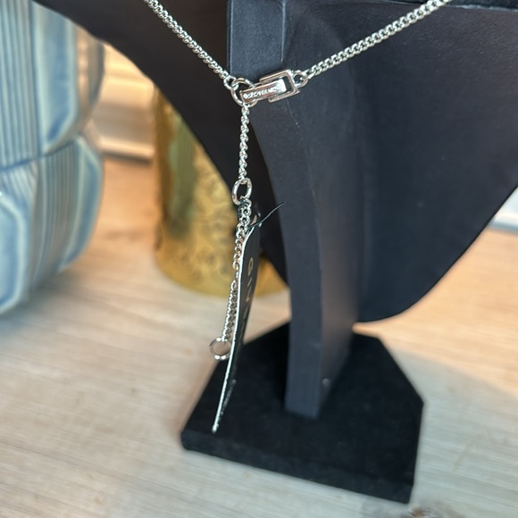 Givenchy Blue Crystal Pear-Shape Y-drop Lariat Necklace - Picture 6 of 9